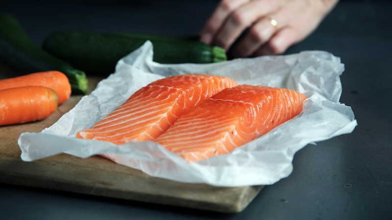 fresh salmon and Protein in Wound Healing